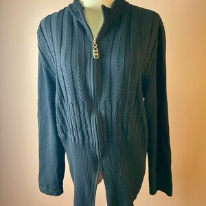 St. John Classic Black Knit Top